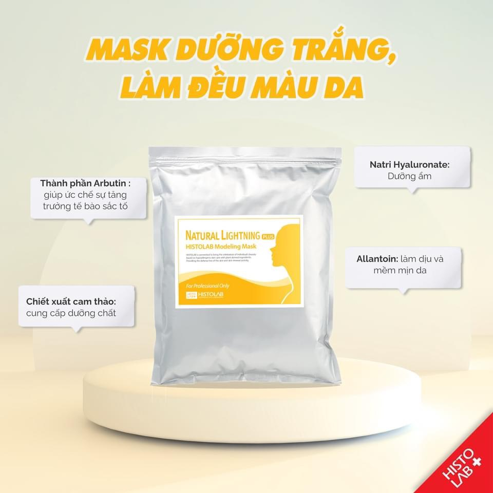 Histolab Mặt Nạ Dẻo Natural Lightening Sáng Da 1Kg -Cam (Cty)