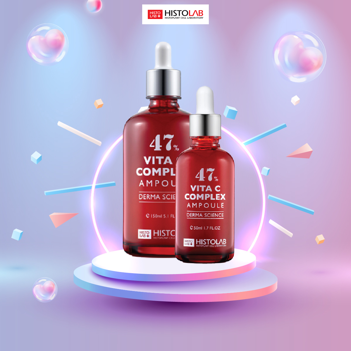 Histolab Serum 47% Trắng Da 150Ml- Đỏ (Cty)