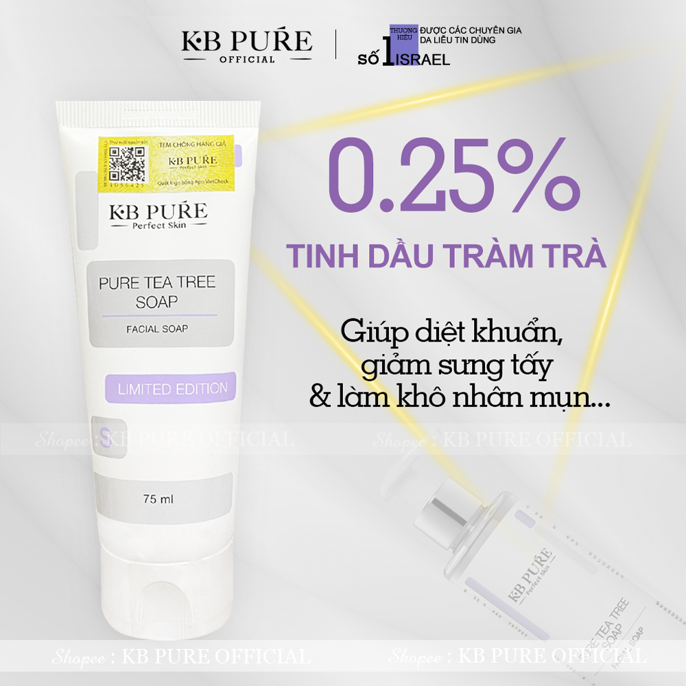 Kb Pure Gel Rửa Mặt Tràm Trà Tea Tree Soap 75Ml (Cty)