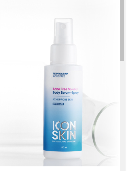 Icon Skin Acne Free Solution Body Serum Spray 100Ml (Cty)