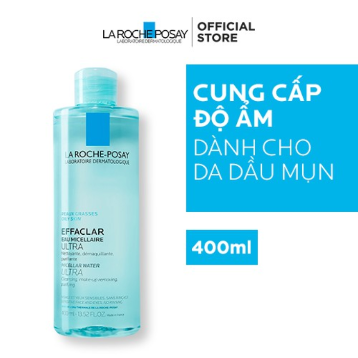 Laroche Posay Nước Tẩy Trang Da Dầu Màu Xanh 400Ml (Cty)