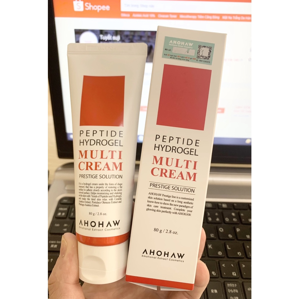 Ahohwa | Kem Dưỡng Peptide HydroGel Multi 50g - Đỏ (Cty)