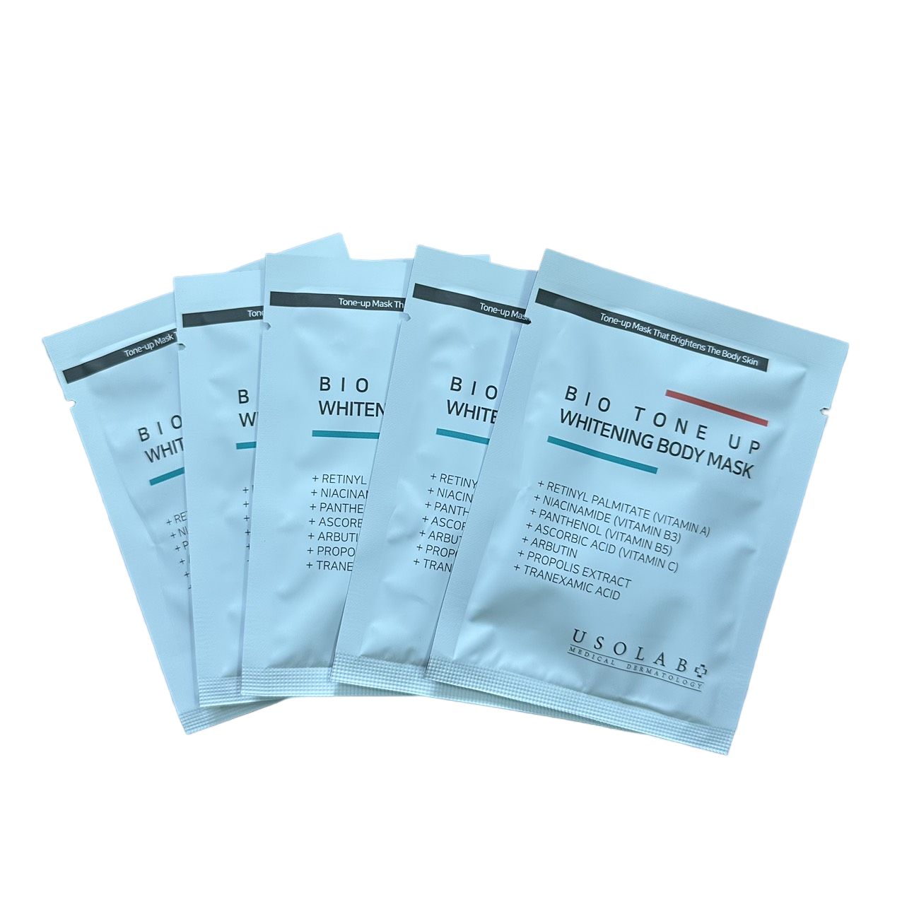 Usolab Mặt Nạ Ủ Trắng Bio Tone Up Whitening Body Hộp 5 Miếng - Hộp