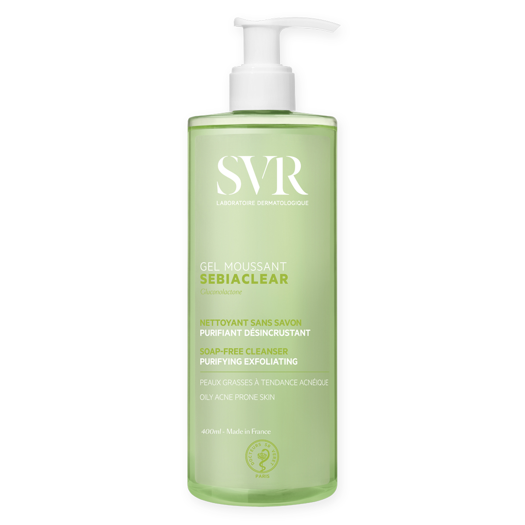 Svr Sebiaclear Moussant Gel Rửa Mặt Cho Da Dầu Mụn 400Ml (Cty)