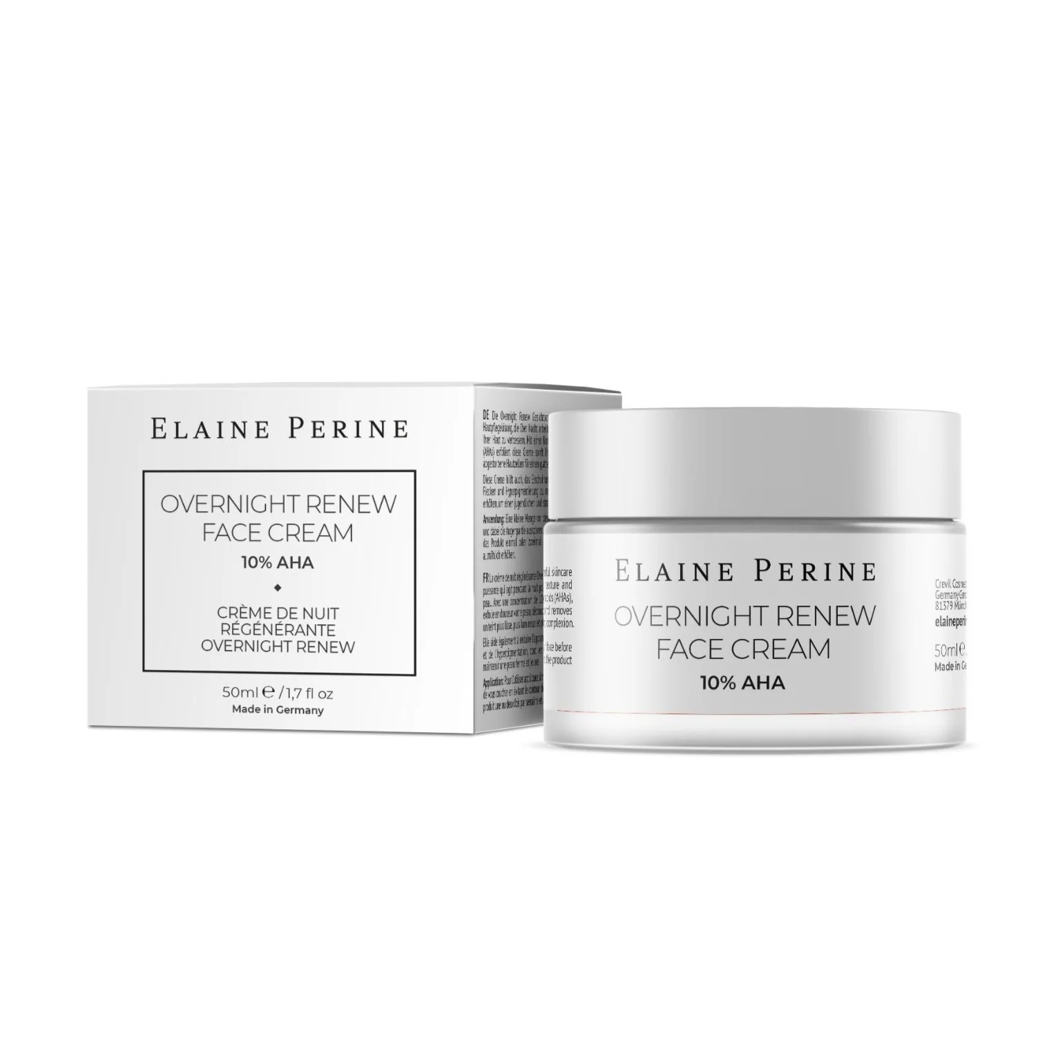Elaine Perine Overnight Renew 10% Aha Kem Phục Hồi Ban Đêm 50Ml (Cty)