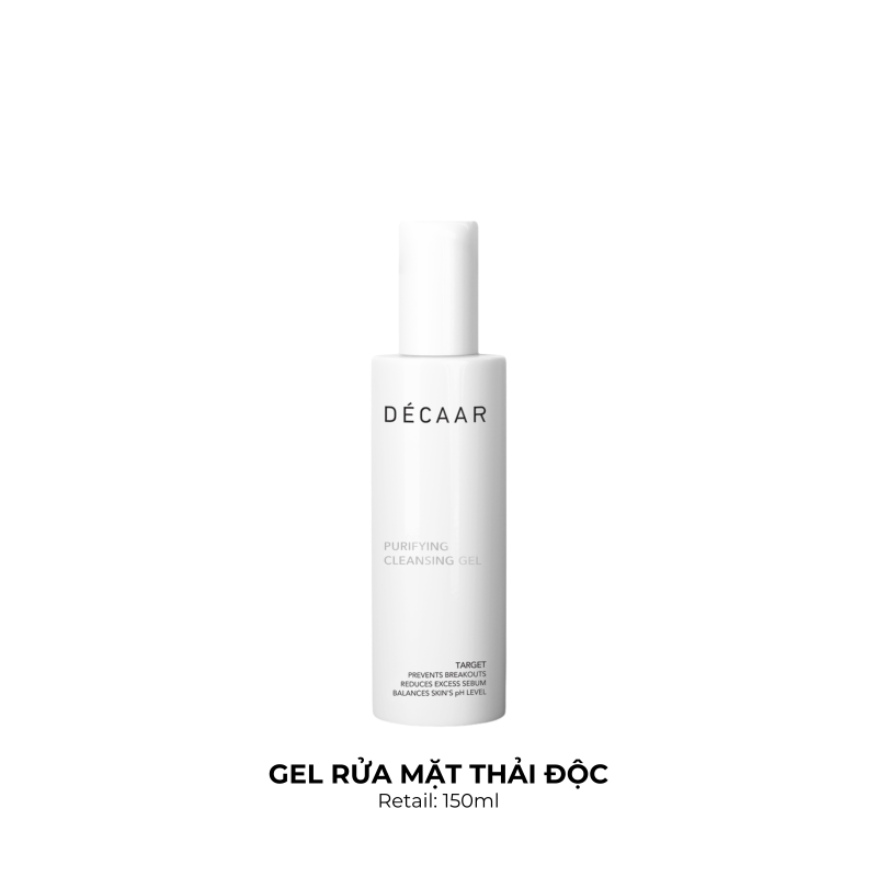 Decaar Purifying Cleansing Gel Rửa mặt thải độc 150ml (CTY)