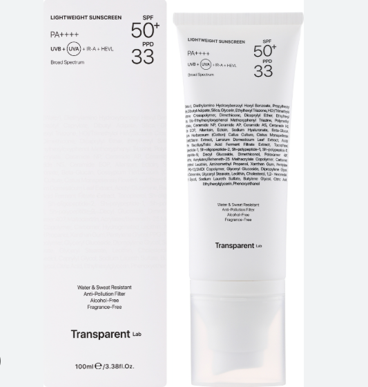 Transparent KCN Lightweight Sunscreen SPF50+ 100ml (CTY)