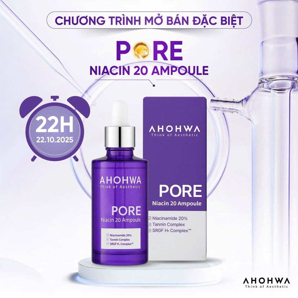Ahohwa Pore Niacin 20 Ampoule 30ml (CTY)