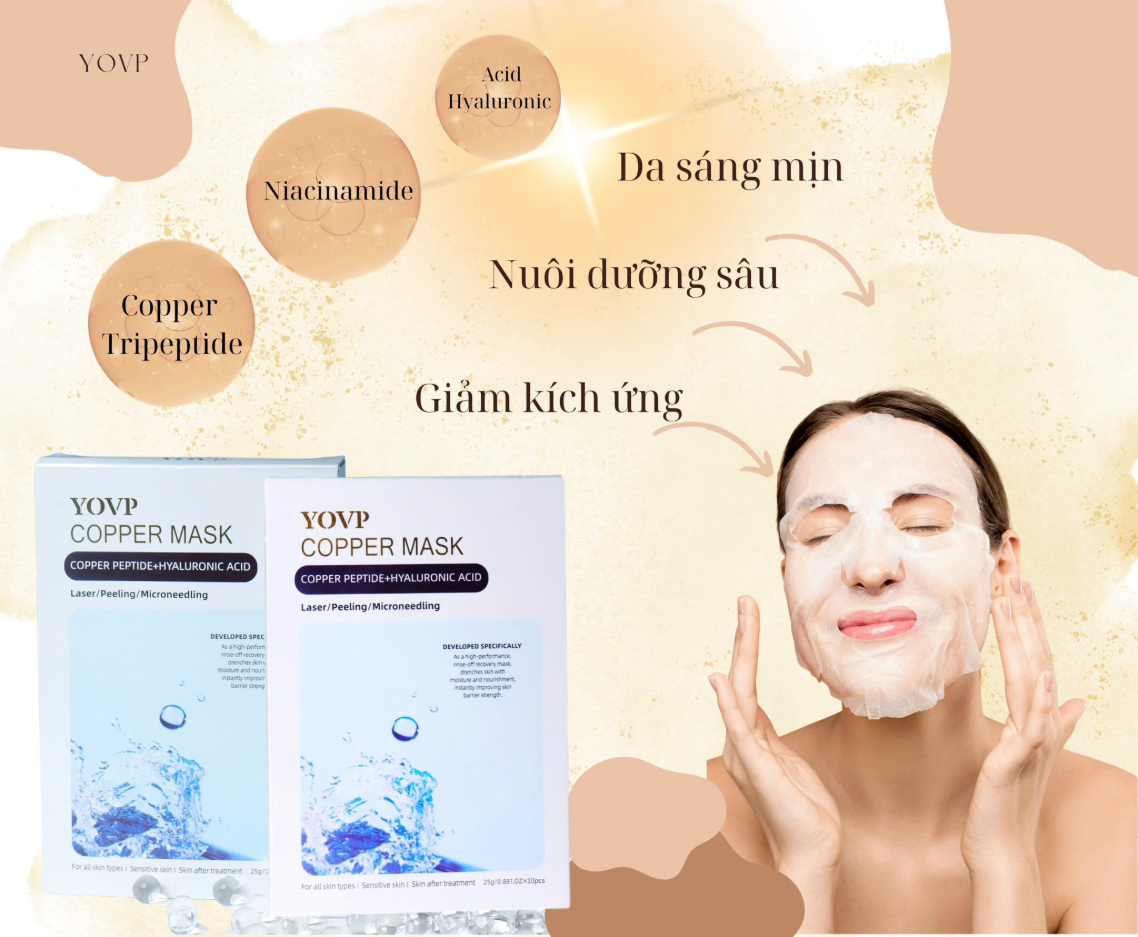 Yovp Copper Mặt Nạ Phục Hồi (Cty) - Miếng lẻ