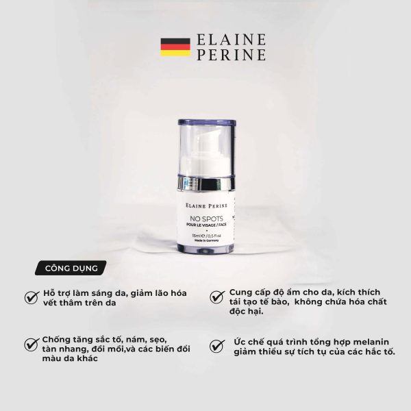 ELAINE PERINE No Spot CREAM Kem dưỡng trắng da mờ thâm 15ml (CTY)