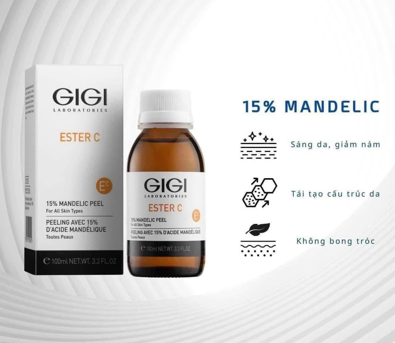 Gigi Peel Ester C 15% Mandelic Căng Bóng Sáng Da 100Ml (CTY)