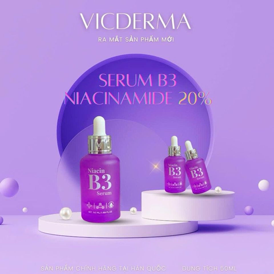 VICDERMA Serum B3 50ML (CTY) Tím