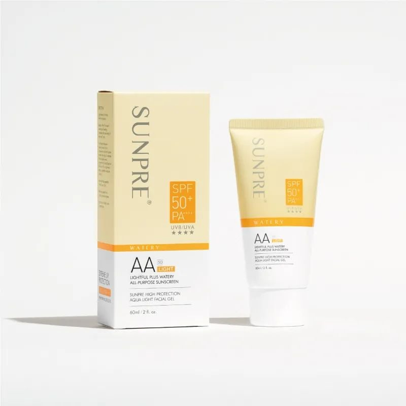 Mona Frema Kcn Sunpre Hight Protection Aqua Facial Spf 50+ Gel Cam Nhạt 60Ml Cty