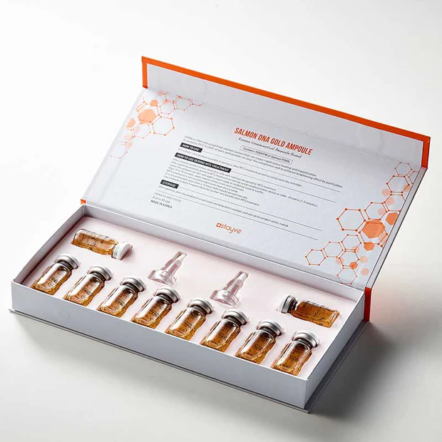 Stayve Salmon DNA Gold Ampoule 10x8ml (CTY) - Màu Cam (ống lẻ)