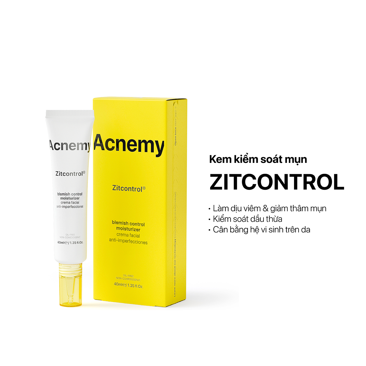 ACNEMY ZitControl kem kiểm soát mụn 40ml (CTY)