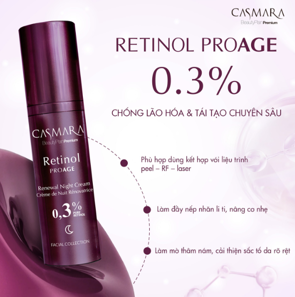 Casmara Retinol Proage Renwal Night Cream 0.3% 30ml
