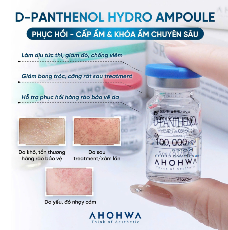 Ahohwa Tế bào Gốc D Panthenol Xanh Dương  (8x5mL) (CTY)