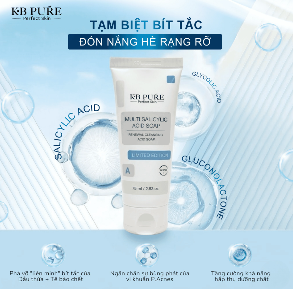 Kb Pure Gel Tẩy Tế Bào Chết  Salicylic Acid Soap 75Ml (Cty)