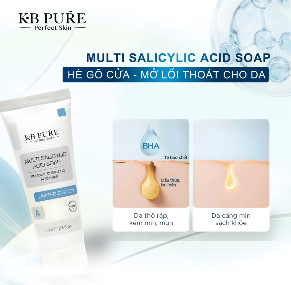 Kb Pure Gel Tẩy Tế Bào Chết  Salicylic Acid Soap 75Ml (Cty)