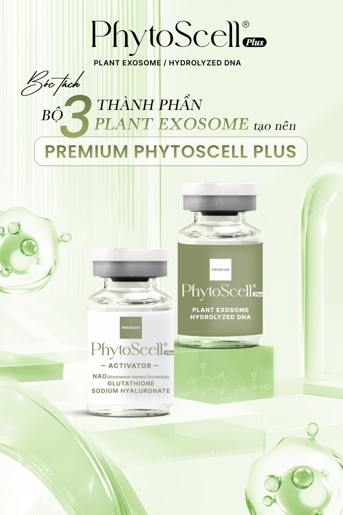 Fetoscell Premium Phytoscell Plus Plant Exosome Hộp 2 Lọ F11 (Cty)