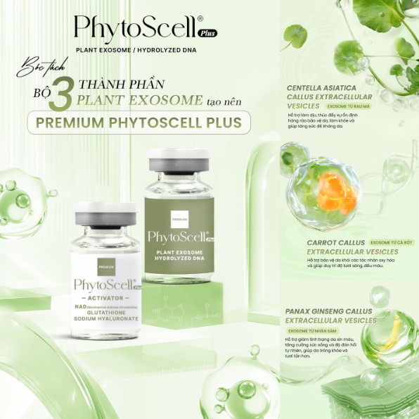 Fetoscell Premium Phytoscell Plus Plant Exosome Hộp 2 Lọ F11 (Cty)