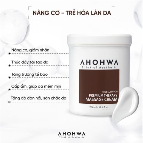 Ahohwa - Premium Therapy Massage Cream 1000G Cty
