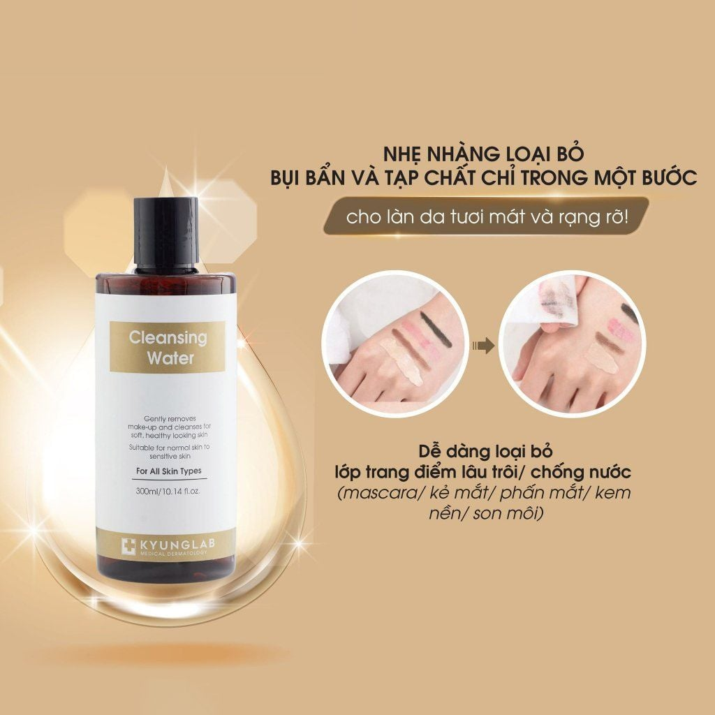 Kyunglab Tẩy Trang Cleasing Water Mọi Loại Da 300Ml-Màu Trắng (Cty)