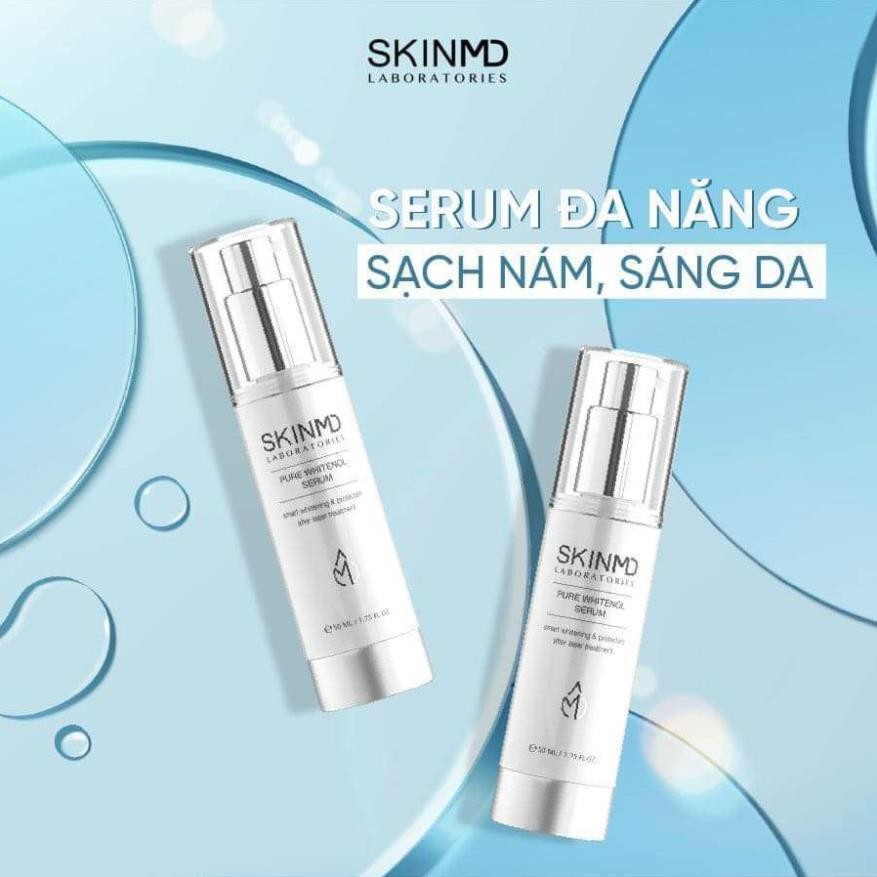 Tinh Chất Trị Nám Chuyên Sâu Skinmd Pure Whitenol Serum 50Ml (Cty)