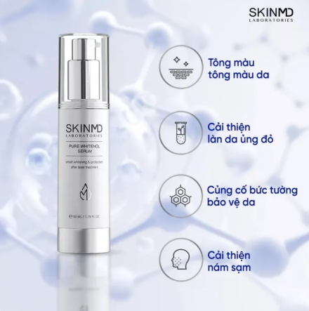 Tinh Chất Trị Nám Chuyên Sâu Skinmd Pure Whitenol Serum 50Ml (Cty)