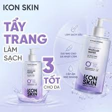 Icon Skin Nước Tẩy Trang Micellar Water 450Ml (Cty)