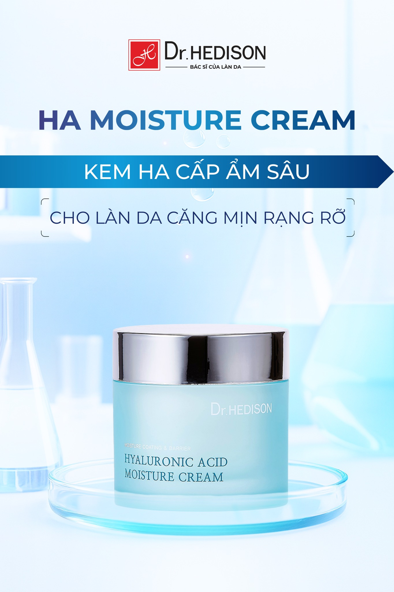 Dr Hedison Hyaluronic Acid Moisture Cream 85ml (Cty)