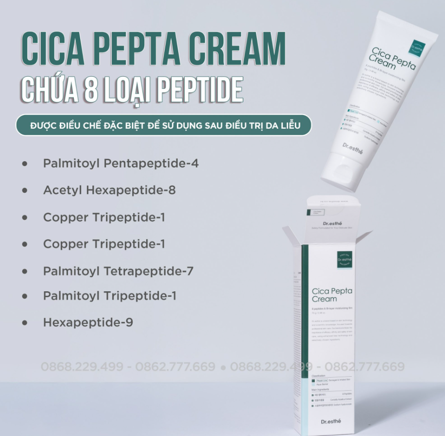 Dr esthe Kem Tái Tạo Da Cica Pepta Cream 70ml (CTY)