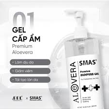 Smas Premium Aloevera Gel Dưỡng Ẩm 500Ml (Cty)