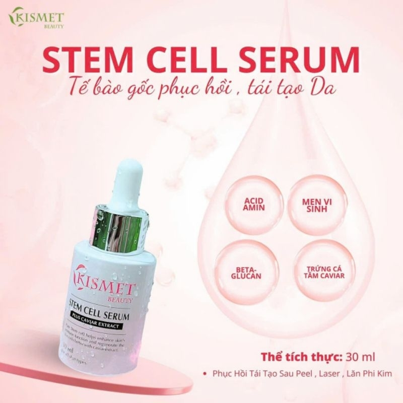 Kismet Tế Bào Gốc Phục Hồi 30ml- Màu Hồng (Cty)
