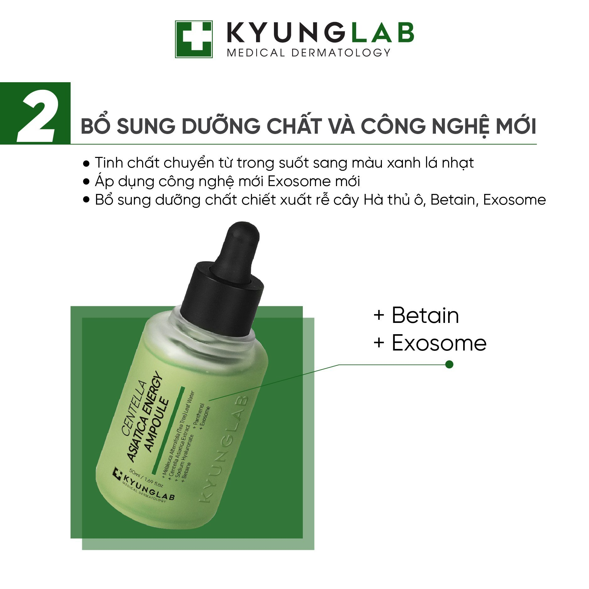 Kyunglab Acnes Centella Asiatica Ampoule 50Ml-Màu Xanh Lá (Cty)
