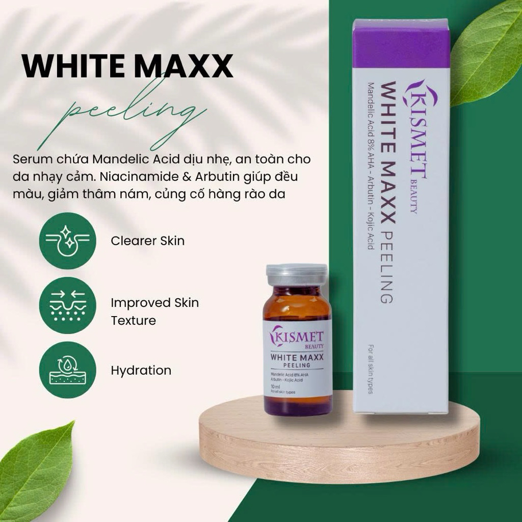 KISMET White Maxx PEELING hộp 5 lọ x 10ml  - Màu Tím (CTY) - LỌ LẺ