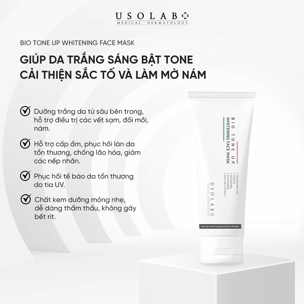 Usolab Bio Tone Up Whitening Face Mask 250Ml