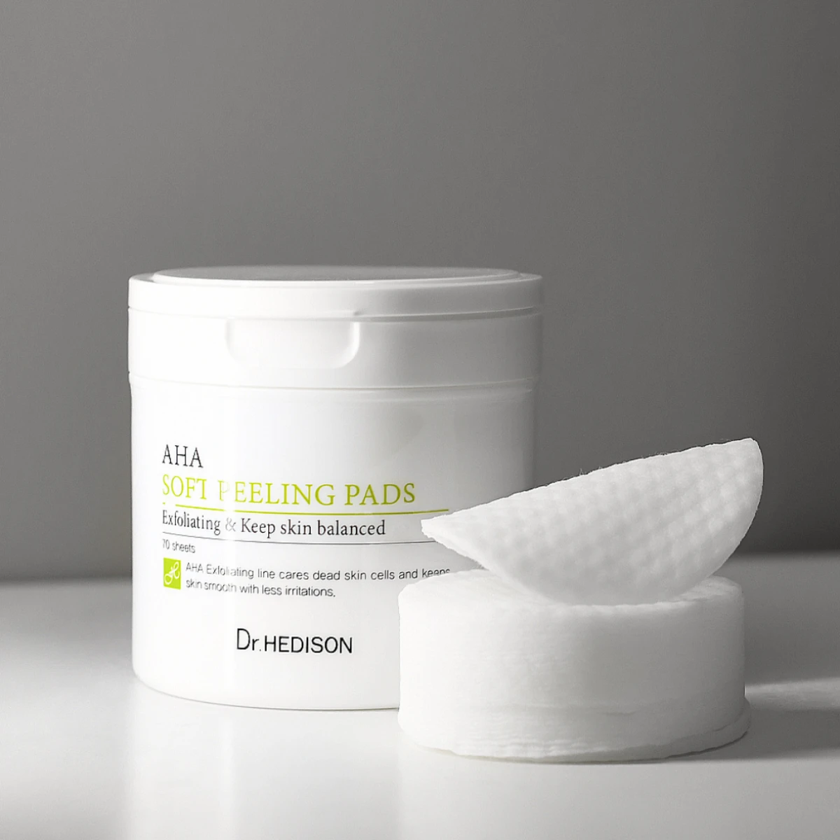 Dr Hedison AHA Soft Peeling Pads 70 miếng 150g (Cty)