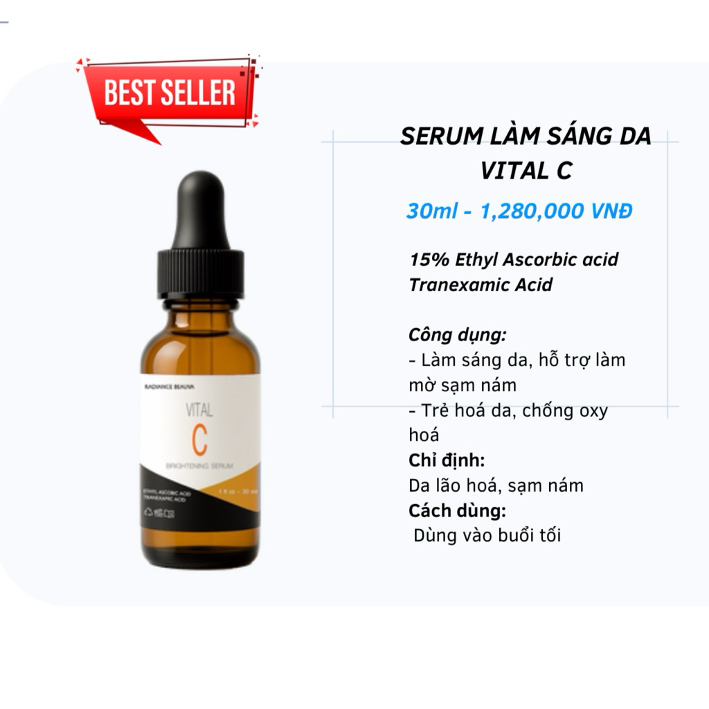 Radiance Beauva Vital C Brightening Serum 30Ml (Cty)