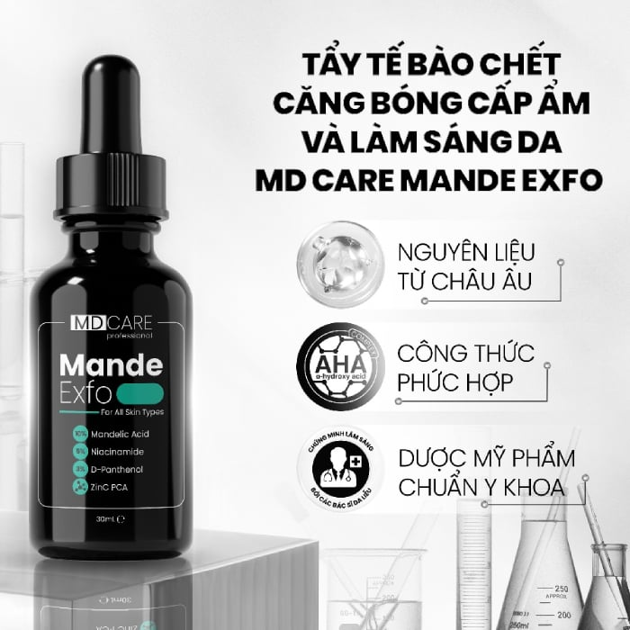 Md Care Tẩy Da Chết Mande Exfo Mọi Loại Da 30Ml-Xanh Lá (Cty)