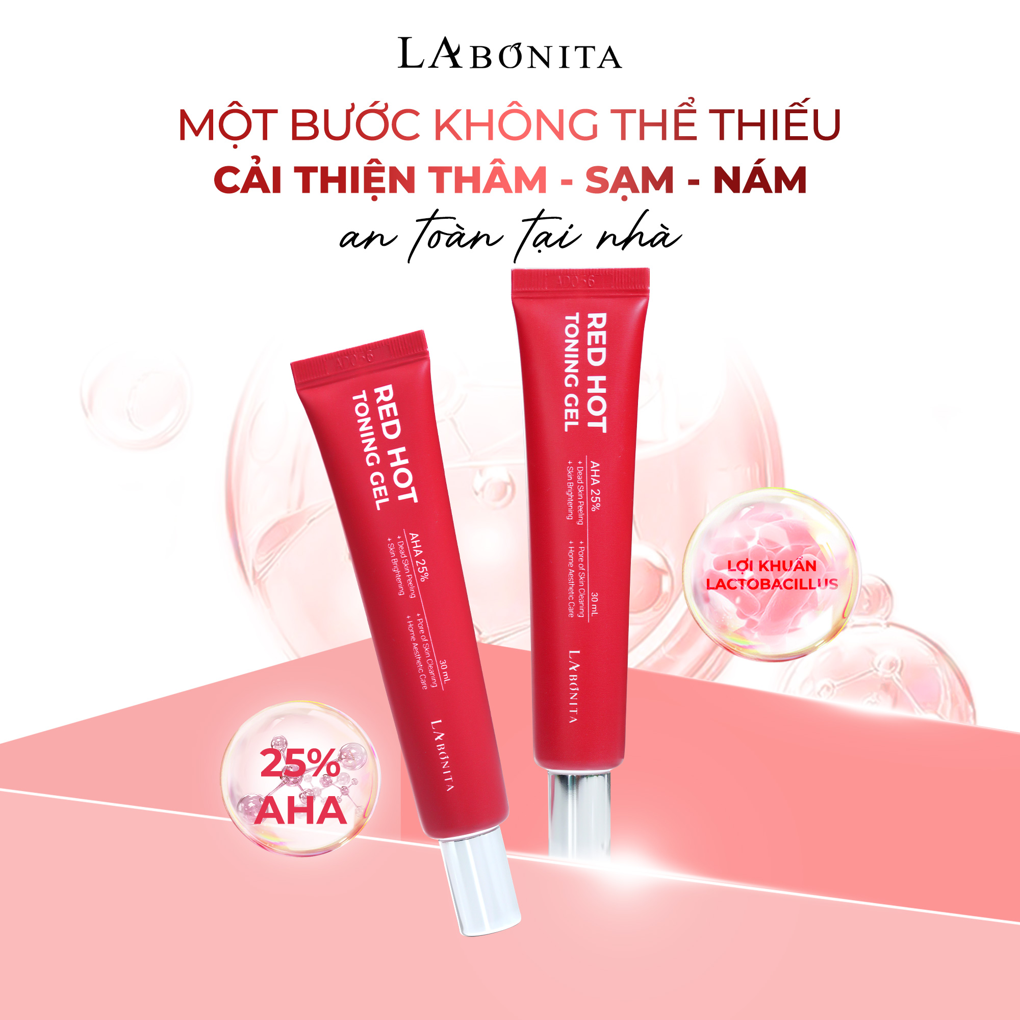 Labonita Red Hot Toning Gel Aha 25% 30Ml (Cty)