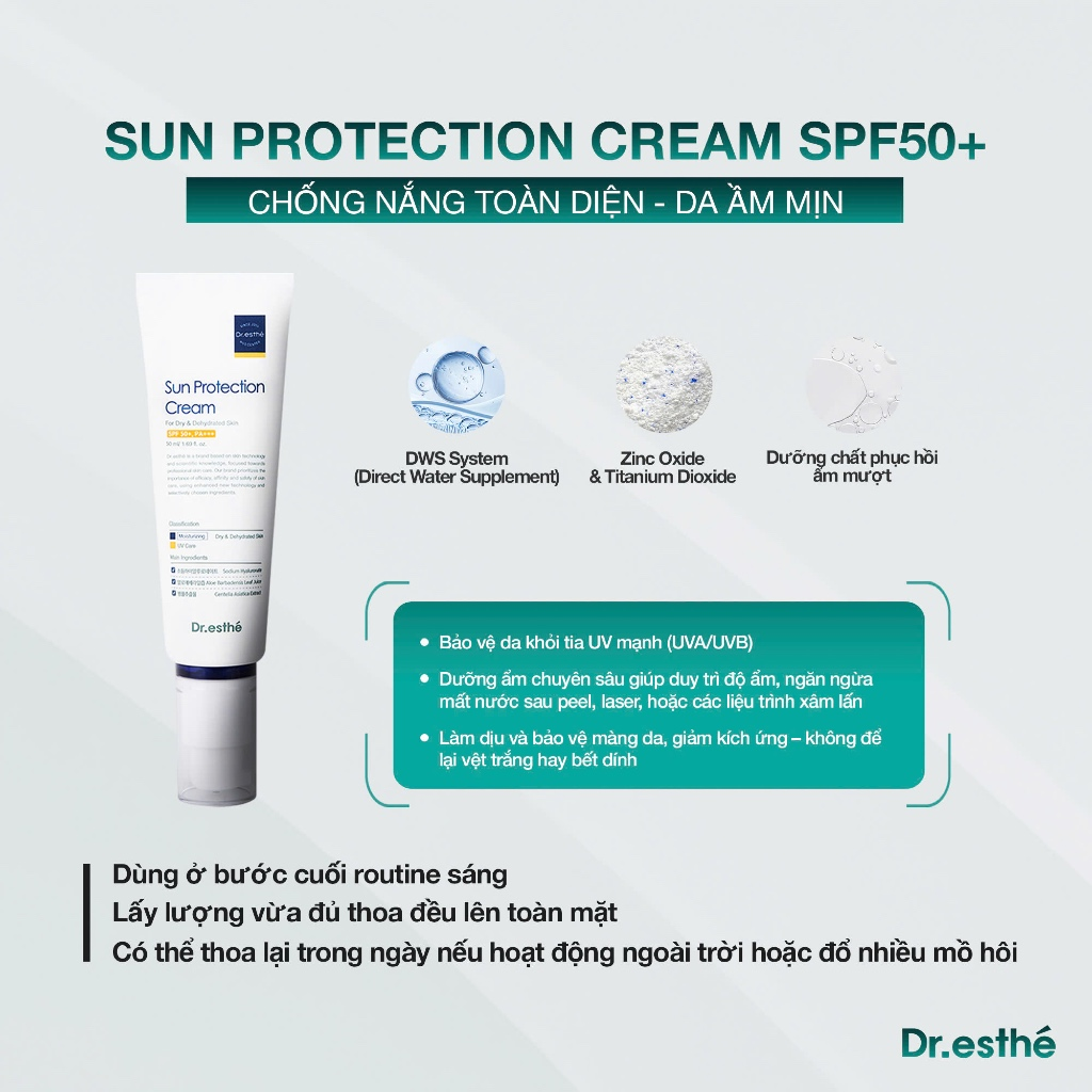 Dr esthe KCN Sun Protection Cream 50ml (CTY)