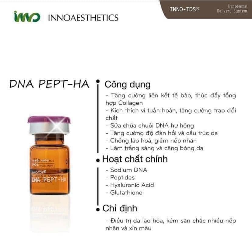Inno (4902) Dna Pept-Ha Tái Tạo Da Tươi Trẻ, Căng Mịn 2,5Ml X 4 (Nđ) - Hộp