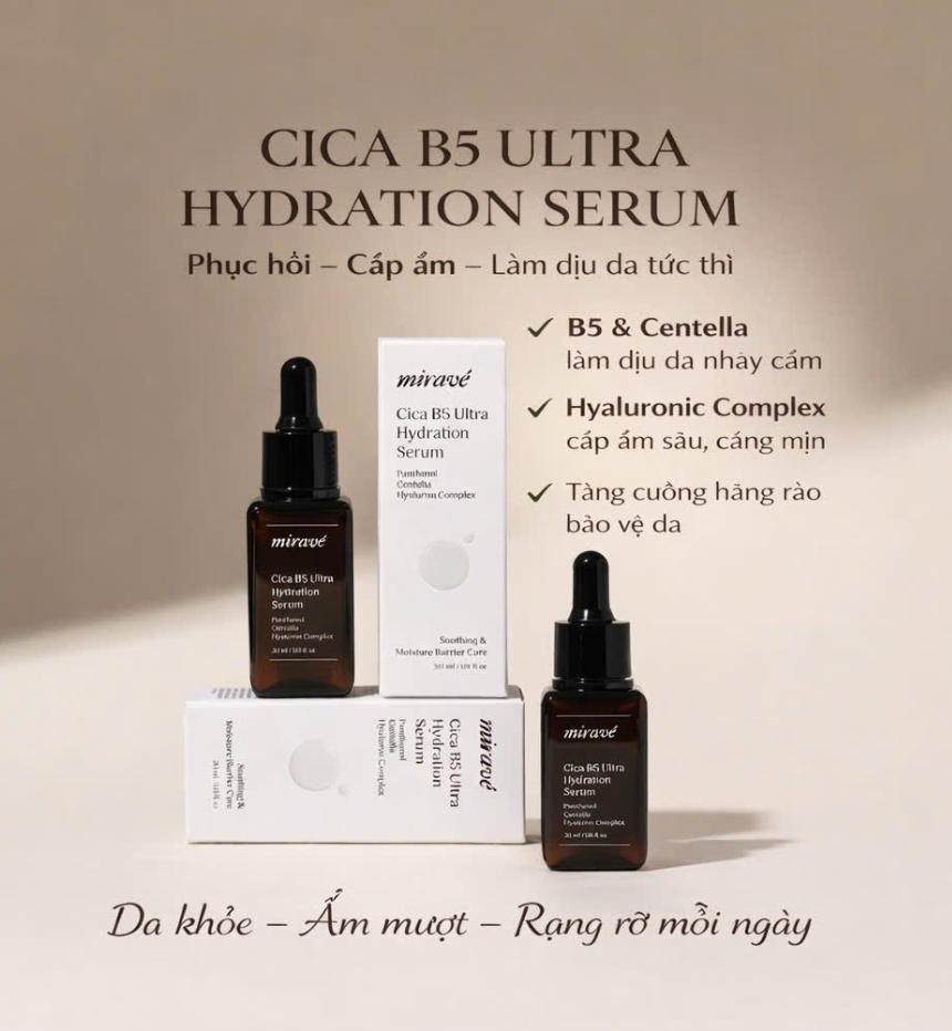 Mirave Cica B5 Ultra Hydratio Serum 30ml (CTY)