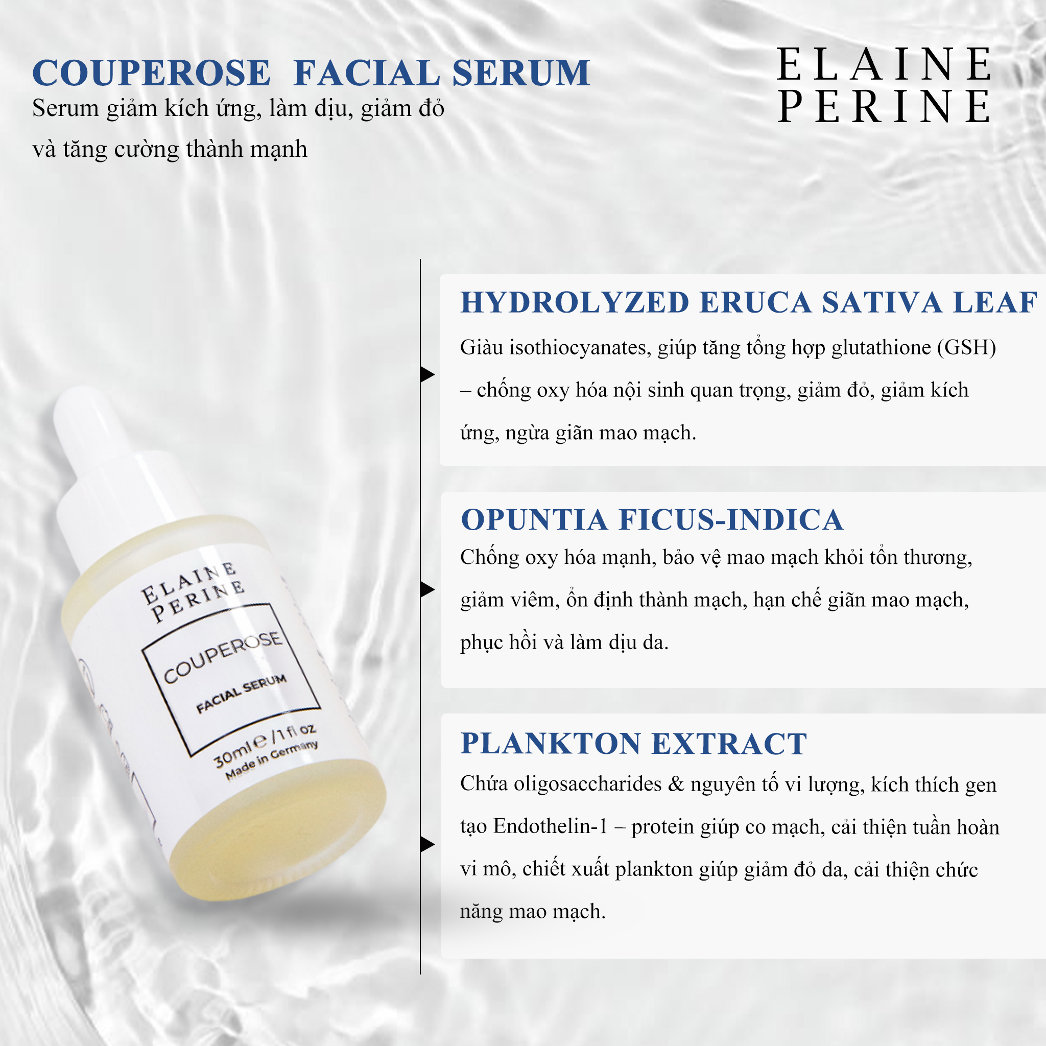 Elaine Perine Couperose Serum Phục Hồi Da 30Ml (Cty)