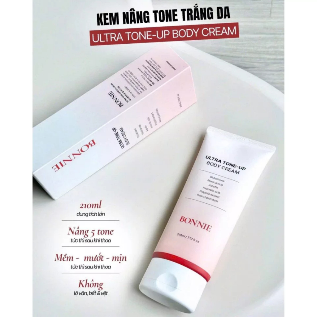 Bonnie Ultra Tone-up Body Cream 210ml (CTY)