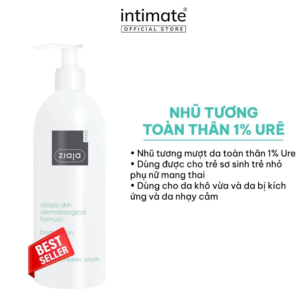 Ziaja Nhũ Tương Mượt Da Toàn Thân 1% Urê 400Ml (cty)