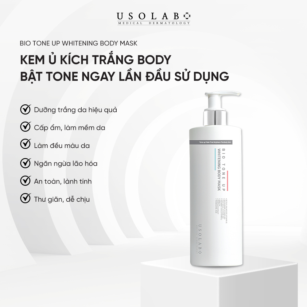 Kem Ủ Kích Trắng Usolab Bio Tone Up Whitening Body Mask 1000Ml ( Chai )