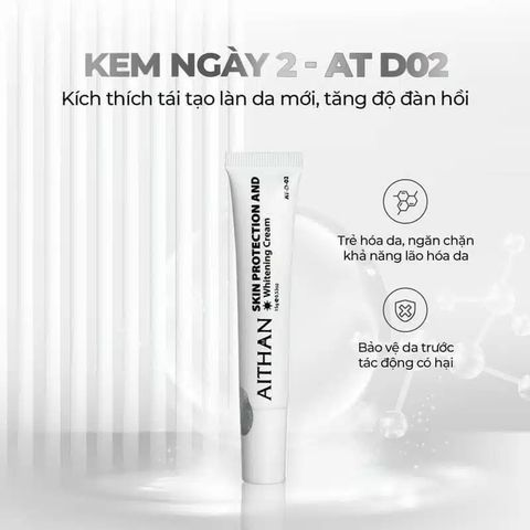 Aithan - Kem Ngày D02 Skin Protection And Whitening Cream 15G (Cty)