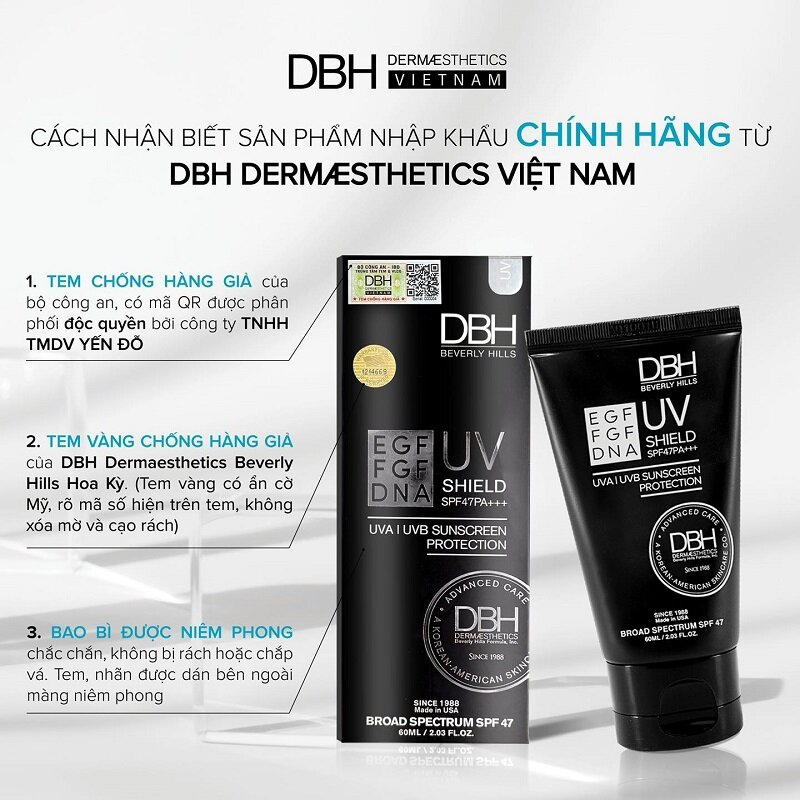 Dbh Kem Chống Nắng Egf Uv Shield Spf47 60Ml (Cty)